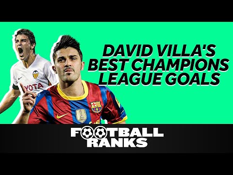 David Villa's Top 5 Goals in the Champions League | B/R Football Ranks