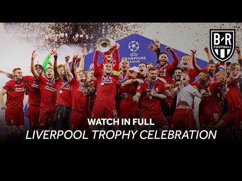 Liverpool Celebrations, Trophy Lift and Scenes after Winning 2019 Champions League Final