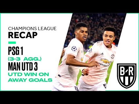 PSG 1-3 Manchester United (3-3 agg.): Champions League Recap, Highlights, Goals, Moments PSG 1-3 Manchester United (3-3 agg.): Champions League Recap, Highlights, Goals, Moments