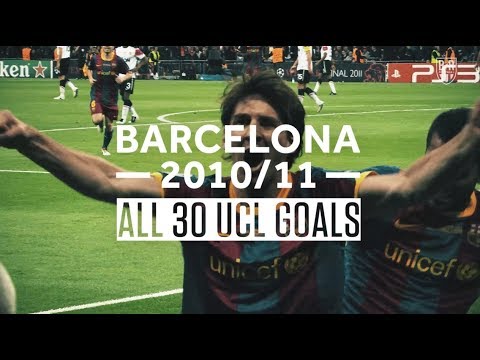 All 30 Barcelona Goals from Their Iconic 2010/2011 Champions League Season