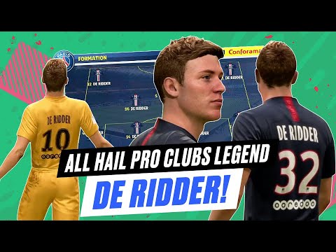 FIFA Pro Clubs Legend, De Ridder, We Salute You