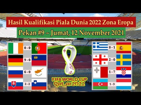 Hasil Kualifikasi Piala Dunia 2022 Zona Eropa: Irlandia vs Portugal | Jerman vs Liechtenstein