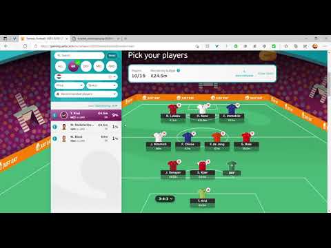 UEFA EURO 2021 FANTASY TEAM