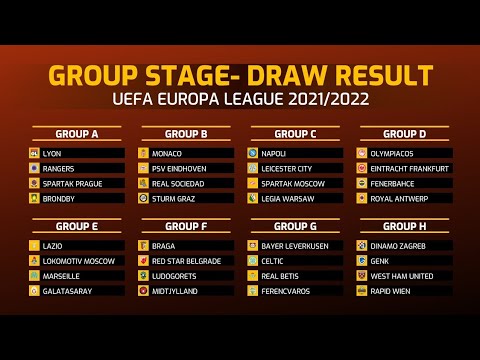 UEFA EUROPA LEAGUE 2021/22 DRAW RESULT: GROUP STAGE | JunGSa Football