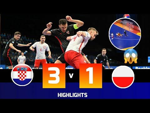 WITH GOAL RIGHT TO PUSKAS AWARD - CROÁTIA 3 vs 1 POLAND -  UEFA Futsal  EURO 2022
