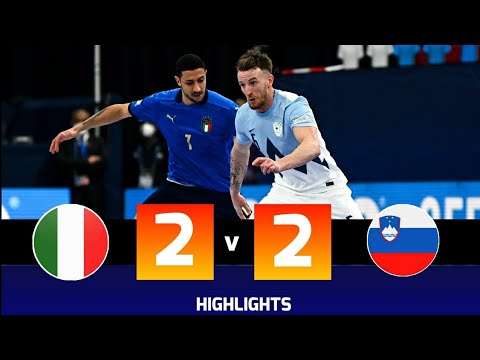Italy 2 vs 2 Slovenia - Highlights  - UEFA Futsal EURO 2022 (24/01/2022)