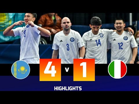 Kazakistan 4 vs 1 Italy - Highlights  - UEFA Futsal EURO 2022 (28/01/2022)