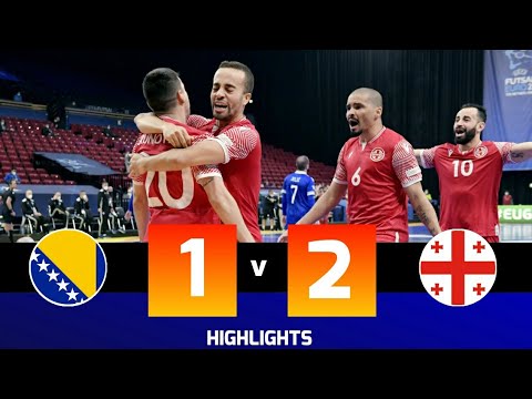 Bosnia and Herzegovina 1 vs 2 Georgia - Highlights - UEFA Futsal EURO 2022 (26/01/2022)