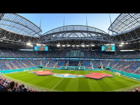 Russia vs Belgium Euro 2021 opening ceremony  in St Petersburg, Russia