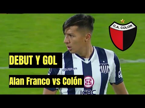 Alan Franco vs Colón 🇦🇷🇪🇨 | Debut y gol del Ecuatoriano | ✅ copa libertadores 8vos de final 🏆#debut