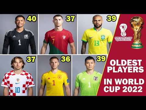 20 Oldest Players In The World Cup 2022  🏆 Ronaldo,Dani Alves,Modric,Ochoa,Pepe ...💥