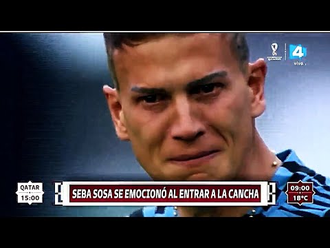 Sebastian Sosa y lágrimas en el calentamiento de Uruguay por el fallecimiento de su madre