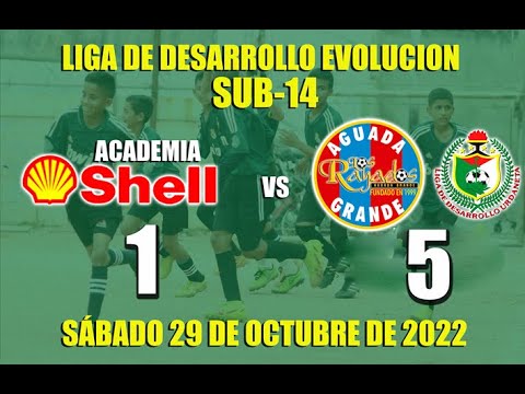 RAYADOS de AGUADA GRANDE vs Academia Shell por URDANETA en MAGAZINE, FUTBOL SUB 14 TORNEO Evolución