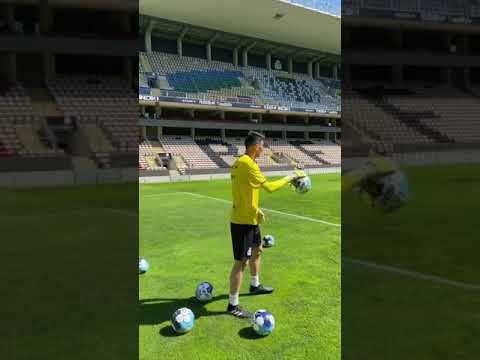 Worlds longest goalkeeper punch with Alireza Beiranvand