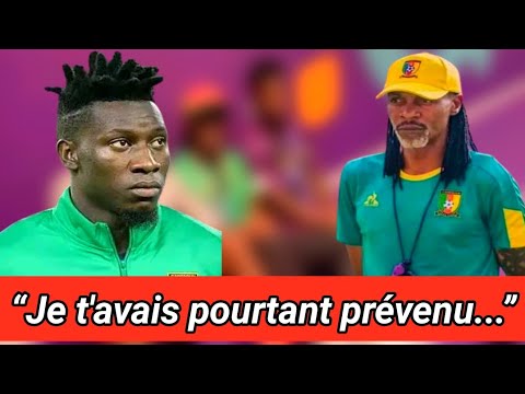 🇨🇲 Qatar 2022 : André Onana viré du group officiellement par Rigobert Song, adieu le Qatar