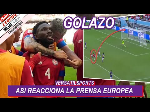 ASI REACCIONA PRENSA EUROPEA a VICTORIA de COSTA RICA JAPON vs COSTA RICA