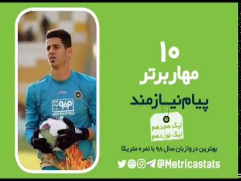 payam niazmand top 10 saves 2019