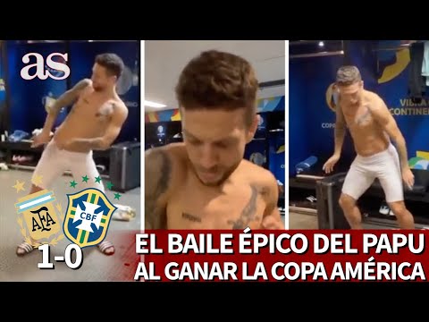 ARGENTINA 1- BRASIL 0 | El baile épico del PAPU GÓMEZ tras ganar la Copa América 2021 | AS