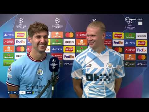 "My Goal Was Better, Honestly!" 😉 Haaland Jokes With Stones After Both Score Against Dortmund