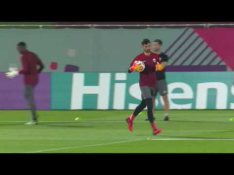 Hosts Qatar train in Doha four days before kicking off the 2022 World Cup | منتخب قطر لكرة القدم