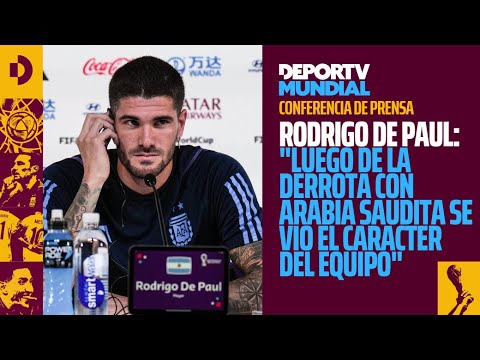 Conferencia de prensa: Rodrigo de Paul - Previa al partido de Argentina VS Australia - Qatar 2022