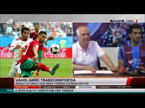 TRABZONSPOR YENİ TRANSFER VAHİD AMİRİ'YE İMZA TÖRENİ DÜZENLEDİ