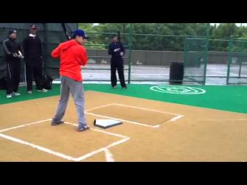 Douglas Lopez just working on technique @Harlem Baseball Hitting Academy