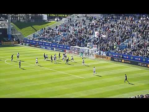 Joel Waterman of CF Montreal (Impact) scores vs. Orlando City for 1st MLS goal following VAR ruling