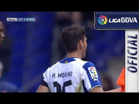 Gol de Héctor Moreno (1-0) en el RCD Espanyol - Granada CF - HD