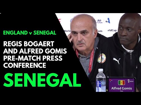 PRESS CONFERENCE: Regis Bogaert and Alfred Gomis: England v Senegal