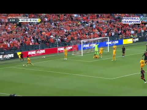 Chris Mepham verteidigt den Torversuch, Niederlande-Wales, UEFA Nations League 2022