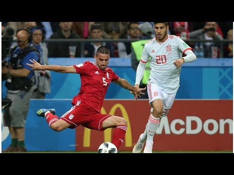 Milad Mohammadi's bizarre throw-in against Spain caused quite a stir online