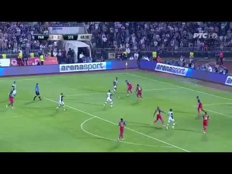Partizan vs Steaua 3-2 Andrija Živković Amazing Goal | UEFA Champion League 2015