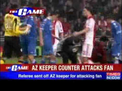 Soccer Fight – Goalkeeper Esteban Alvarado attacks Fan Soccer Fight - Goalkeeper Esteban Alvarado attacks Fan