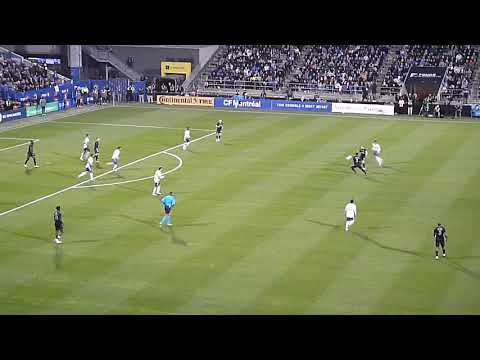Ismaël Koné of CF Montreal (Impact) scores vs. Orlando City SC in MLS playoffs 10/16/22