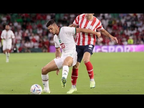 Achraf Dari vs paraguay | تحركات أشرف داري ضد الباراجواي