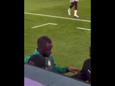 Cheikhou Kouyaté en pleurs à la fin du match ... plus