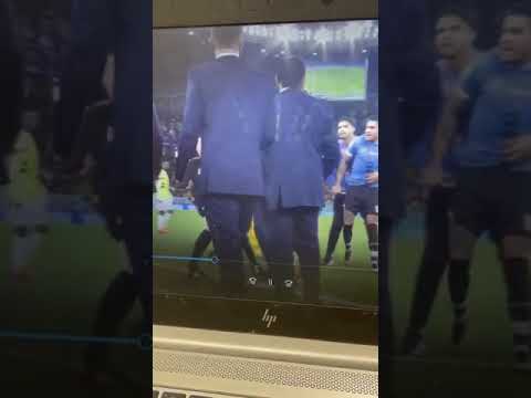 José Giménez elbows FIFA staff member