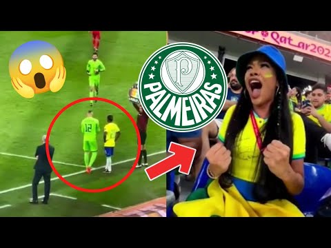 QUE LINDO!⚠️ VEJA REAÇÃO DESSA TORCEDORA QUANDO WEVERTON DO PALMEIRAS ENTRANDO NO JOGO DO BRASIL!