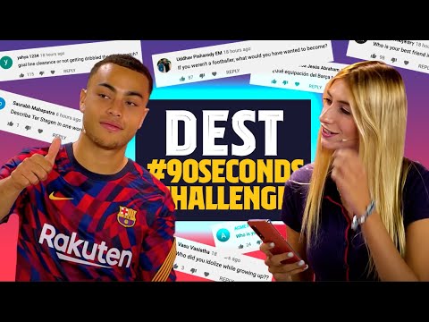 WHERE WERE YOU WHEN YOU GOT THE BARÇA CALL? | SERGIÑO DEST #90secondschallenge
