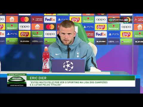 Conferência de Imprensa de ERIC DIER (Sporting CP vs Tottenham)