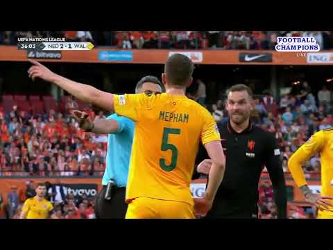 Chris Mepham Back Kick erstaunlich, Niederlande-Wales, UEFA Nations League 2022