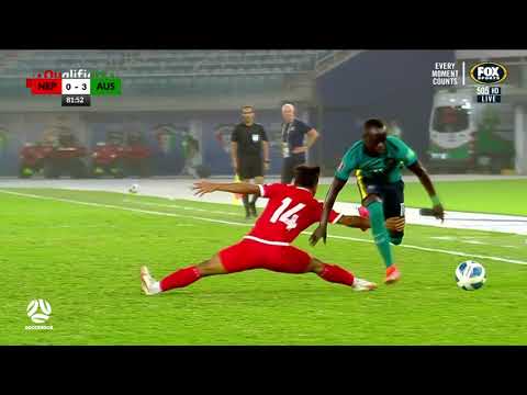 Awer Mabil's neat little Socceroos stepover | Australia v Nepal