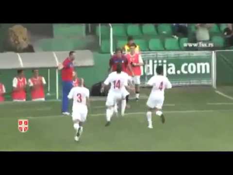 Awesome Dummy Corner Routine! Andrija Zivkovic (Serbia U-17) vs Moldova