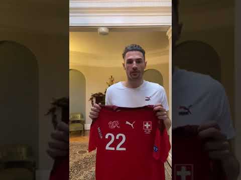 Fabian Schär stiftet sein getragenes Schweiz-Nationaltrikot!