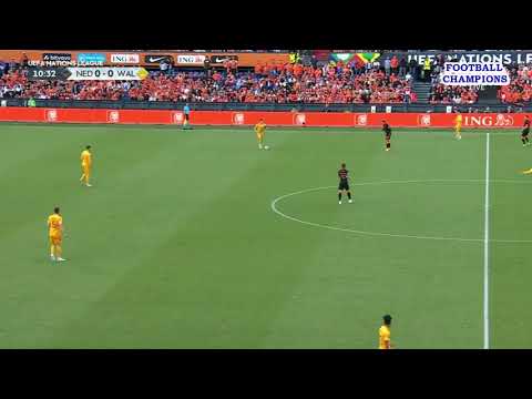 Sorba Thomas fragt den Ball schreiend, Niederlande-Wales, UEFA Nations League 2022