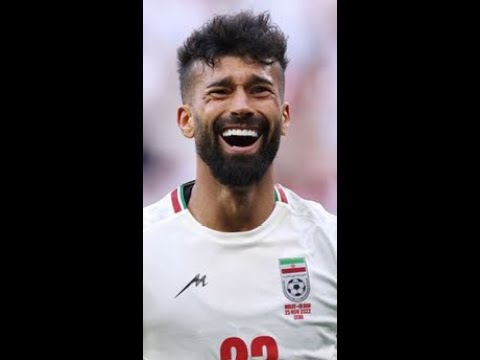 Iran's Ramin Rezaeian scores goal vs. Wales in 90+11' | 2022 #shorts