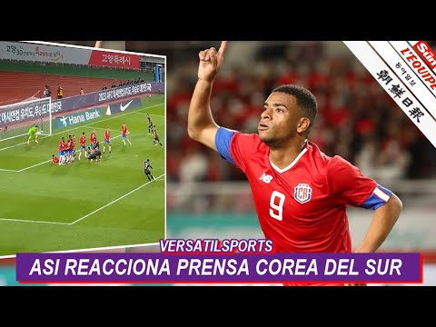 ASI REACCIONA PRENSA COREA DEL SUR a EMPATE de COSTA RICA Corea del vs Costa Rica