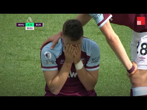 OMG! Nikola Vlašić cry after Ashley Westwood injury terrible horror during West Ham vs Burnley 1-1