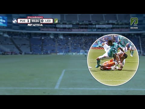 ¡Momentos de tensión! Rodolfo Cota sufrió duro golpe | Puebla 1-0 León |  Apertura 2022 Jornada 3